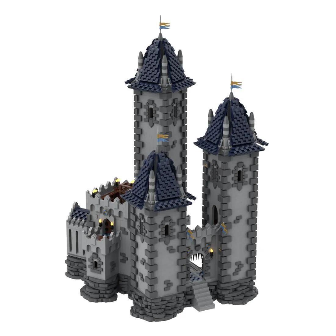 ZITIANYOUBUILD ZITIANYOUBUILD MOC-176290 Medieval Three-Tower Castle 10325PCS — product photo