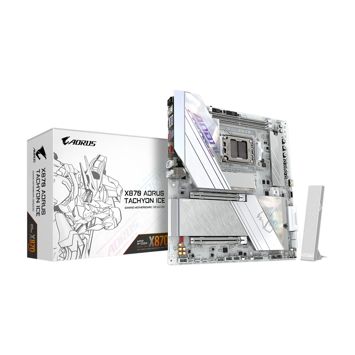 GIGABYTE GIGABYTE X870 A TACHYON ICE AMD motherboard — product photo