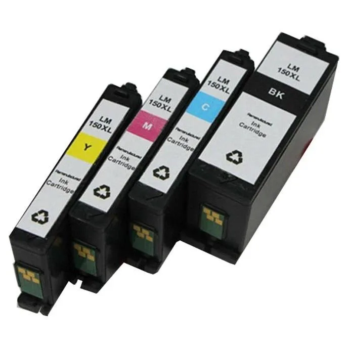 NShi NShi 4-pack Lexmark 150XL Compatible Ink Cartridge Set (14N1614, 14N1615, 14N1616) — product photo