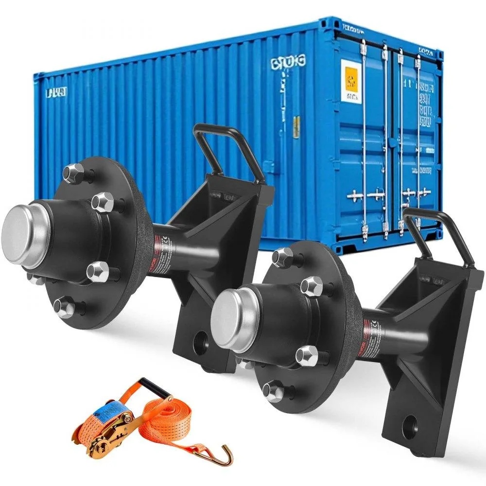 VEVOR VEVOR Shipping Container Axle Kit 6-Lug 5.5 in Bolt Circle 7000 lbs Black — product photo