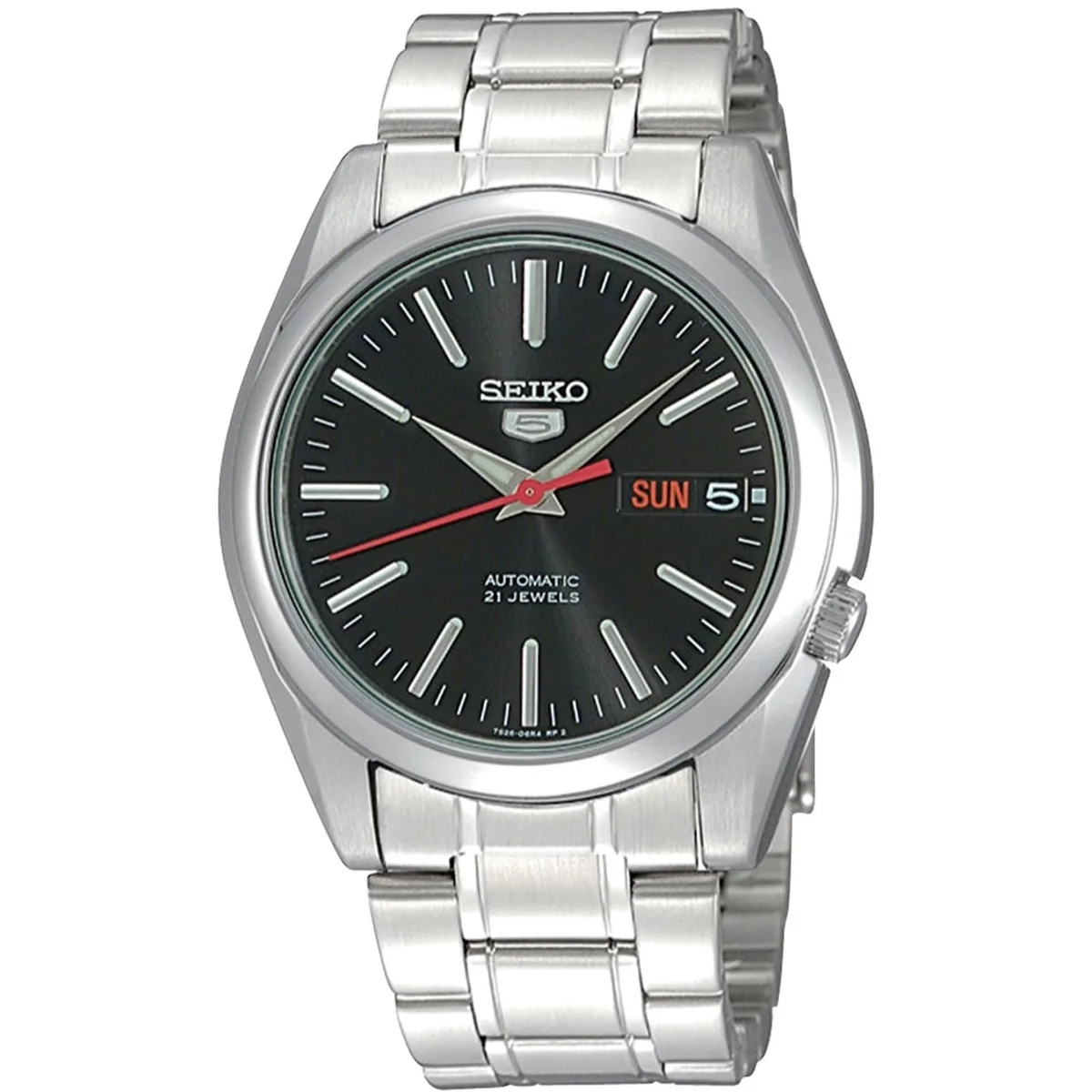 Seiko Seiko 5 SNKL45K1 Automatic Stainless Steel Black Dial Watch — product photo