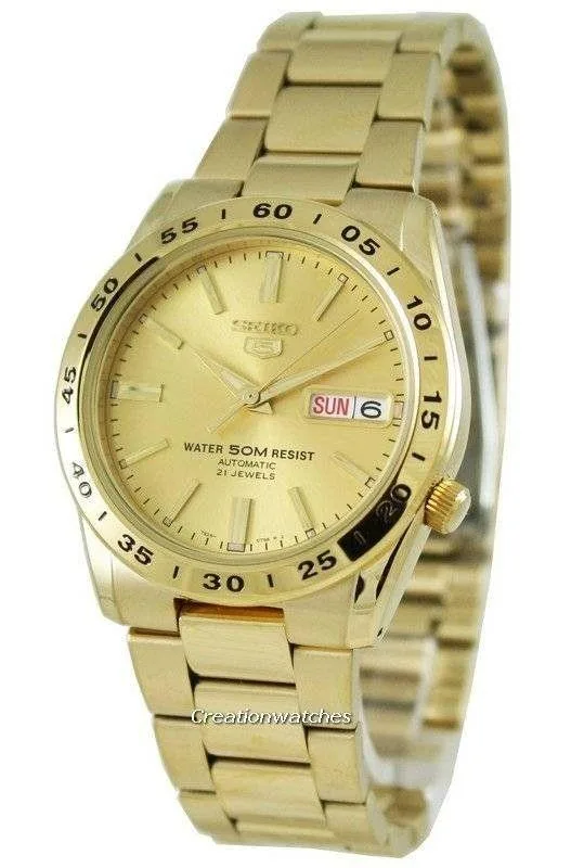 Seiko Seiko 5 Sports Automatic SNKE06K1 Gold Dial Watch — product photo