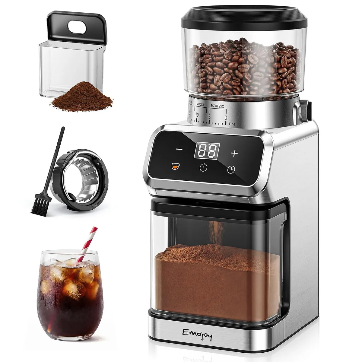 Coffee Grinder 30 Settings 12.9in — product photo