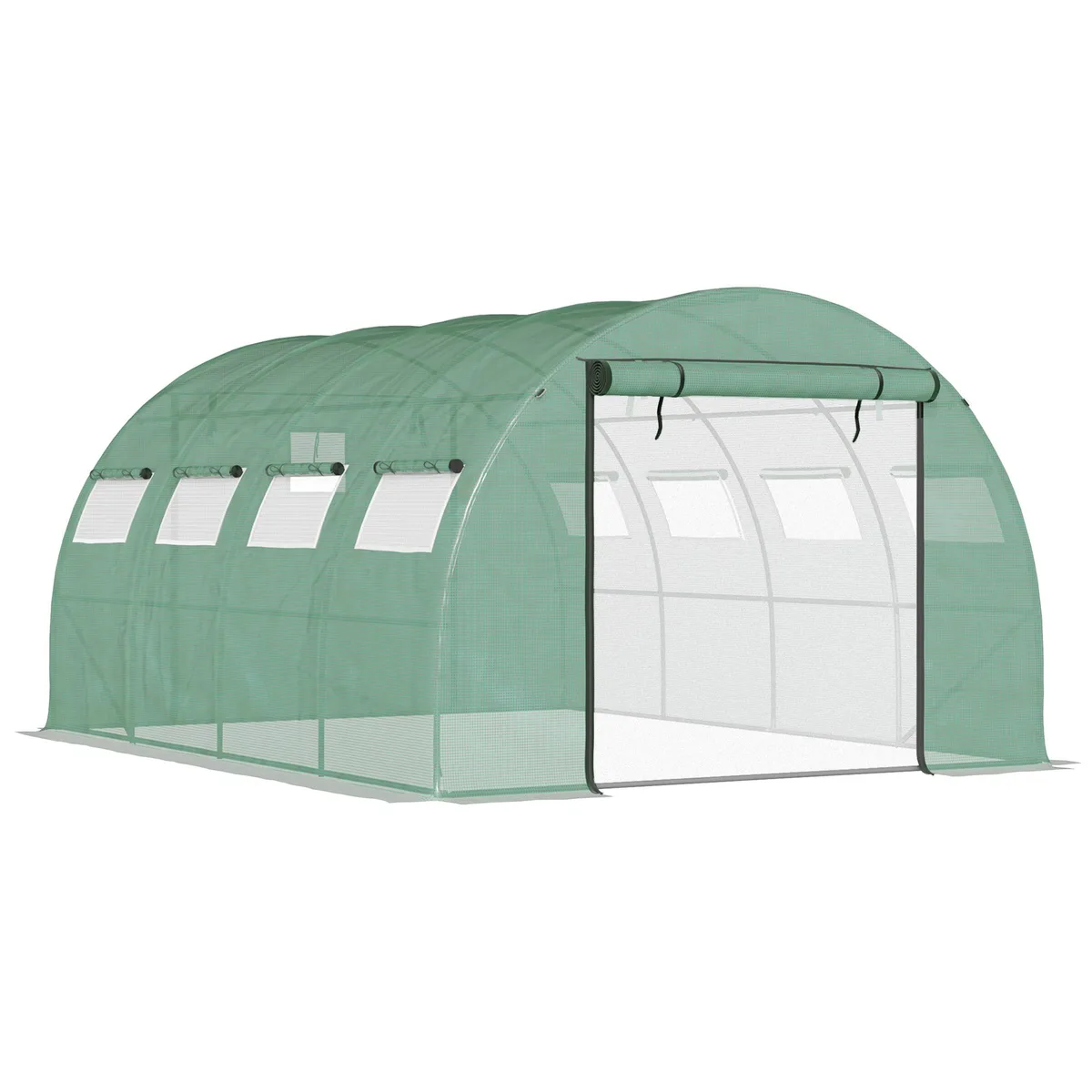 tuphen tuphen Trellis Greenhouse 13' x 9.7' x 6.5' Green 140 GSM PE Cover — product photo