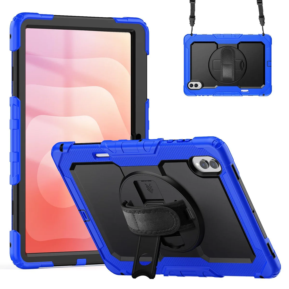 Timoom Timoom Heavy Duty Shockproof Case 14.6" 2025 Blue with 360° Stand &amp; Straps — product photo