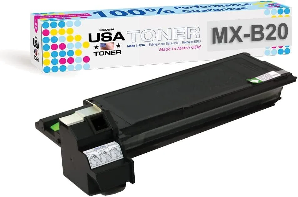 MADE IN USA TONER MADE IN USA TONER Compatible for Sharp MX-B200, MX-B201D, MX-B20NT Black toner cartridge — product photo