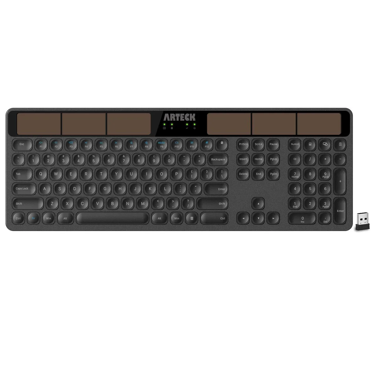 ORtek HW126 Gaming Keyboard 2.4 GHz Solar 17.3 x 6.1 in — product photo