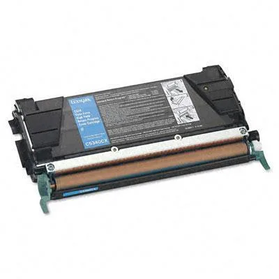 Lexmark C5340 cyan toner cartridge in sealed box