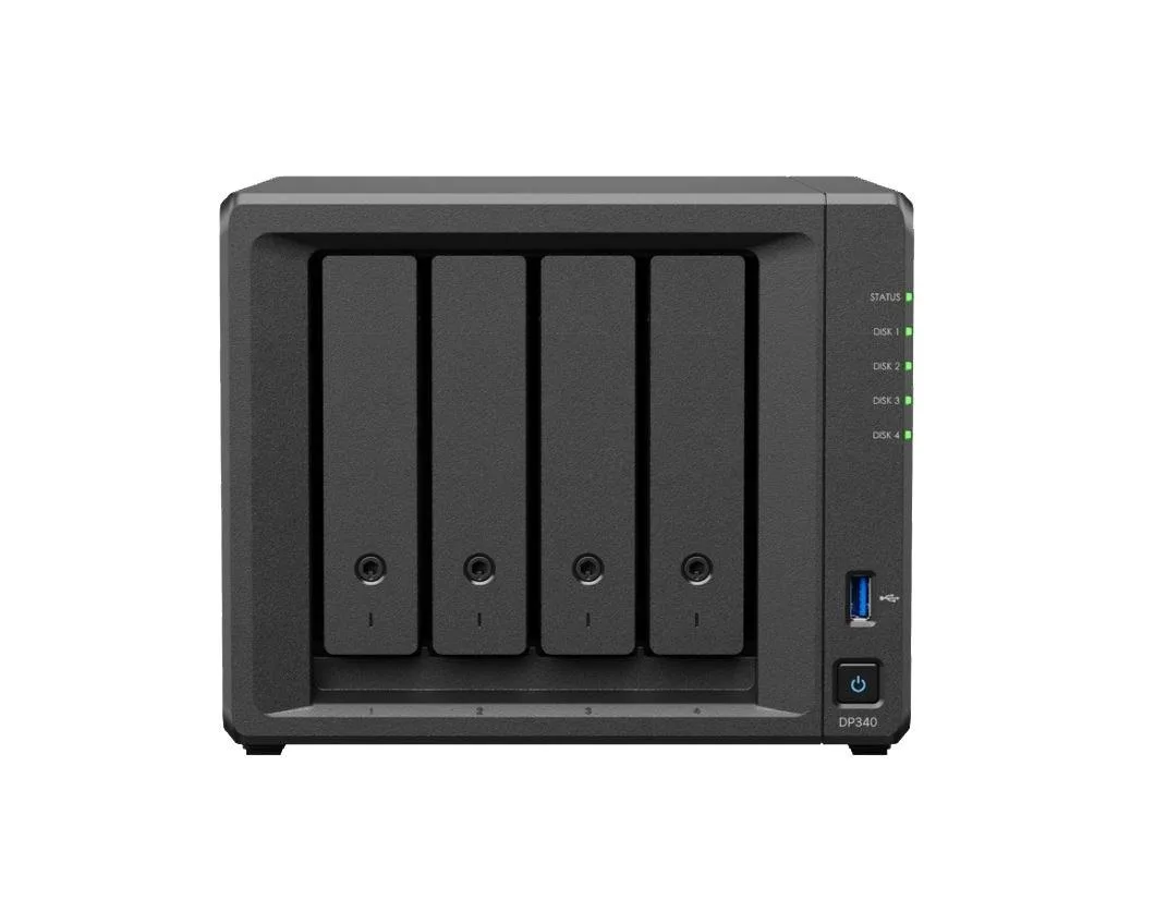 Synology Inc. Synology ActiveProtect Appliance DP340 4×8TB RAID5 2×400GB SSD RAID1 Cache NAS — product photo