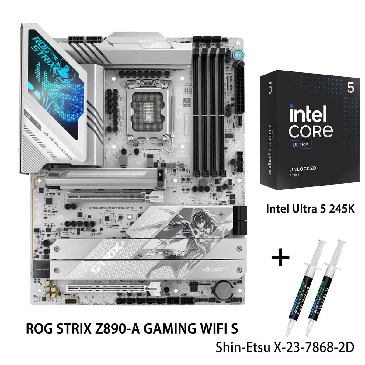ASUS ASUS ROG STRIX Z890-A GAMING WIFI S Intel motherboard &amp; Core Ultra 5 245K CPU Combo — product photo