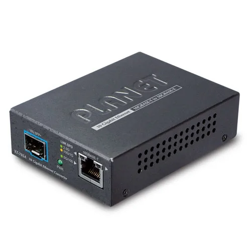 PLANET PLANET XT-705A 10G/5G/2.5G/1G/100M RJ45 to 10GBASE-X SFP+ Media Converter — product photo