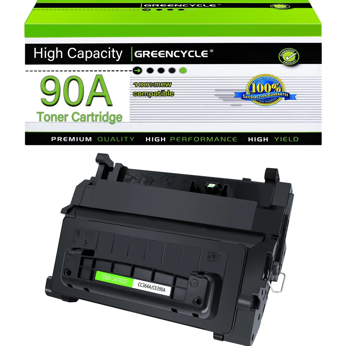 GREENCYCLE GREENCYCLE 90A CE390A Black Toner Cartridge 10000 pages — product photo