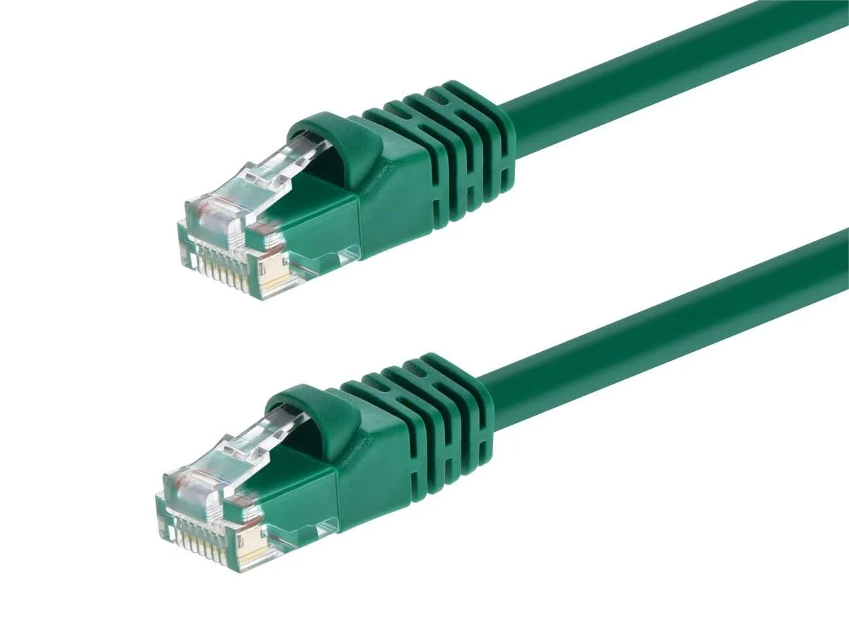 Monoprice Inc. Monoprice Inc. 3429 Cat6 network ethernet cable 1.524 m Green 550 MHz 24 AWG 50 µm gold contacts — product photo