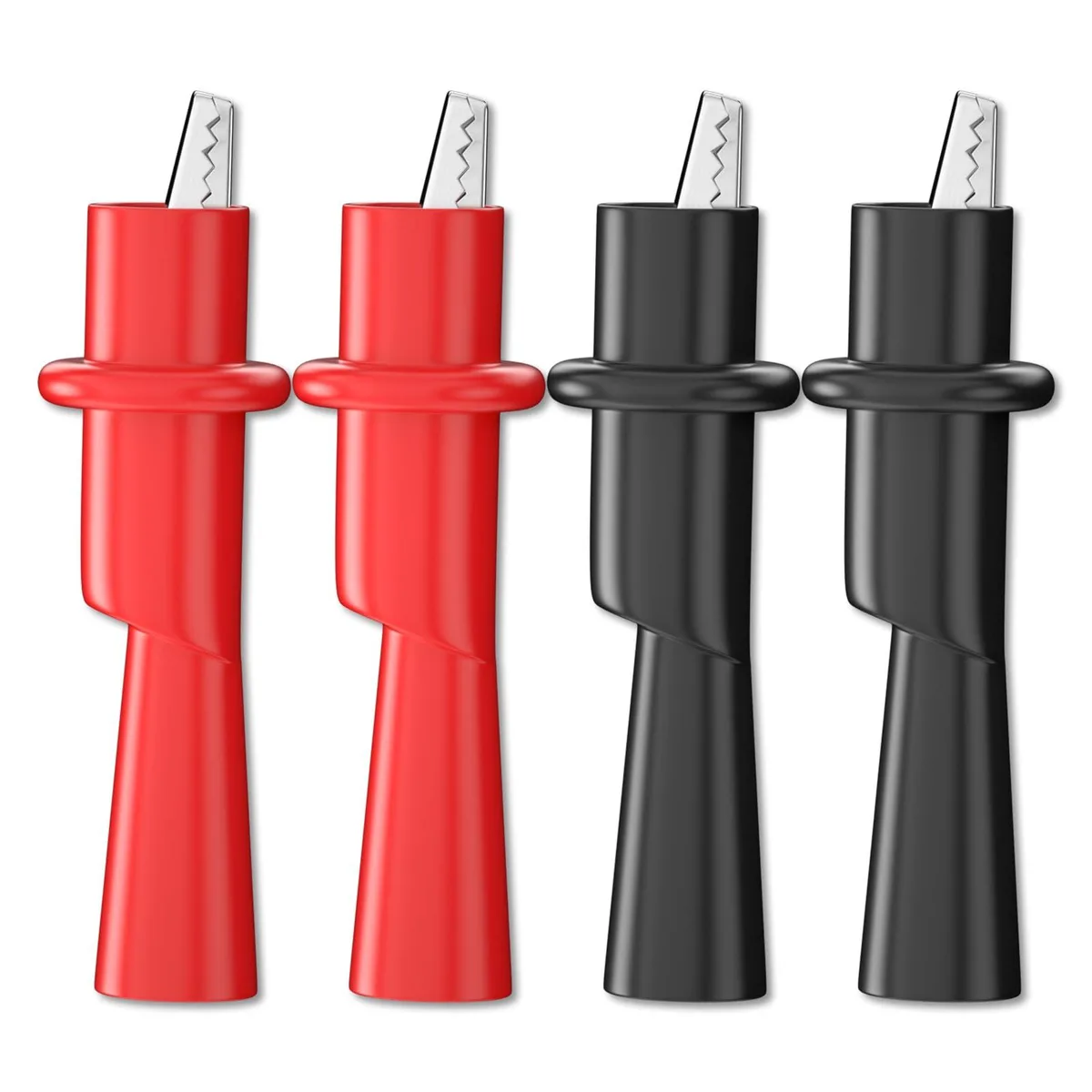 KEHIPI KEHIPI P2008-4PCS 4PCS Push-On Alligator Clips 10mm Max Opening electrician tool — product photo