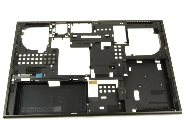 Dell Precision M6700 laptop bottom base assembly in black plastic
