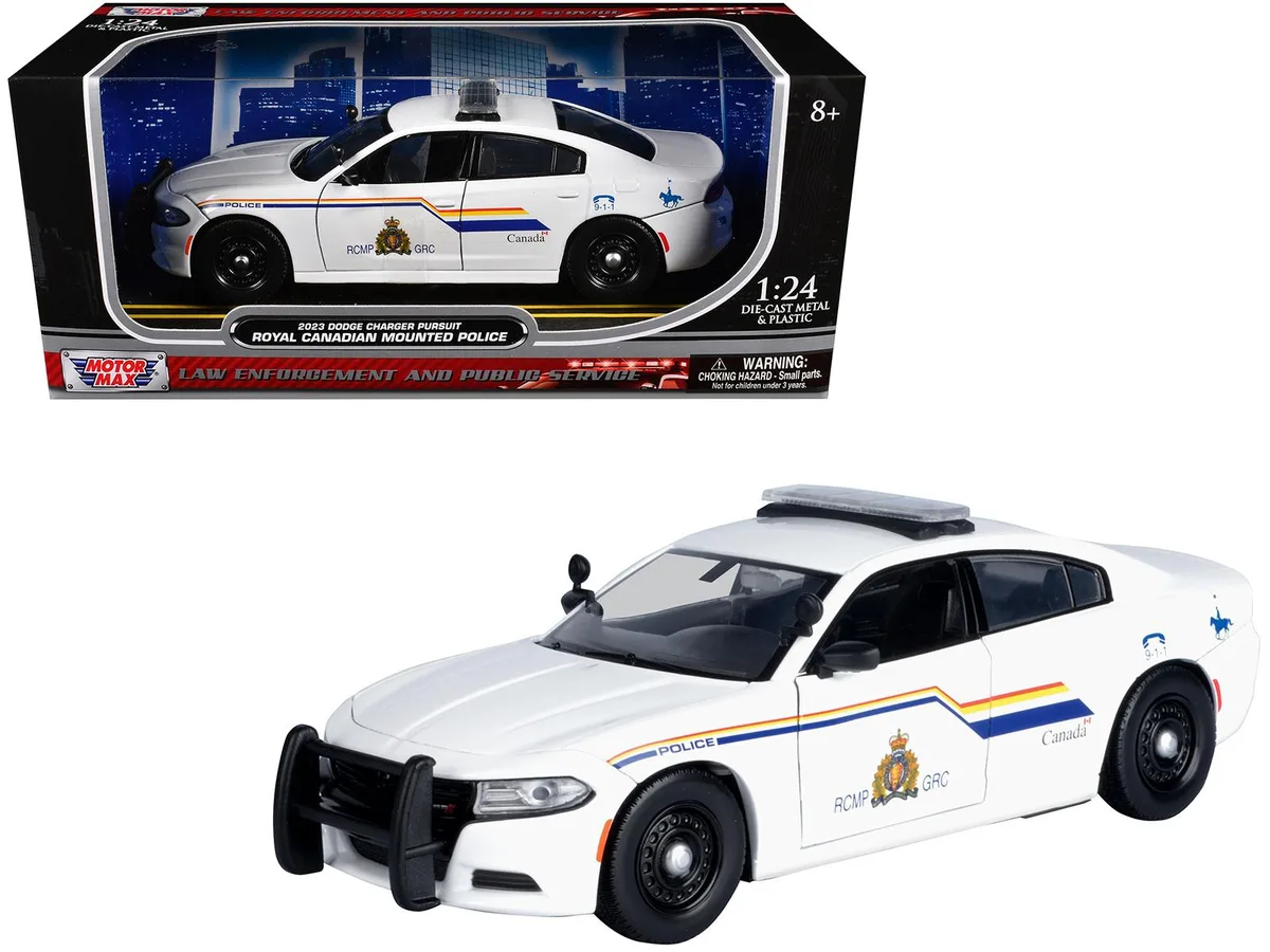 MOTORMAX MOTORMAX 2023 Dodge Charger Pursuit RCMP 1/24 Diecast — product photo