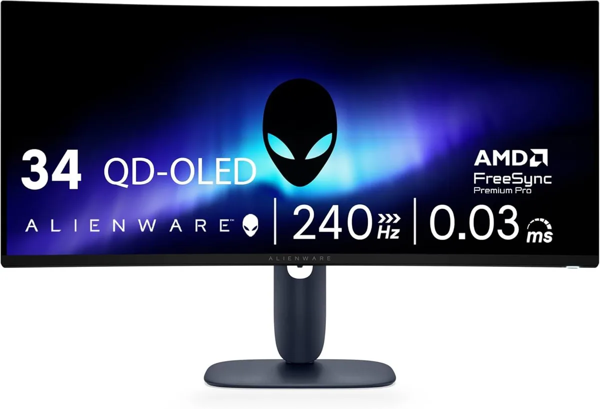 DELL DELL Alienware AW3425DW 34" QD-OLED 240Hz gaming monitor — product photo