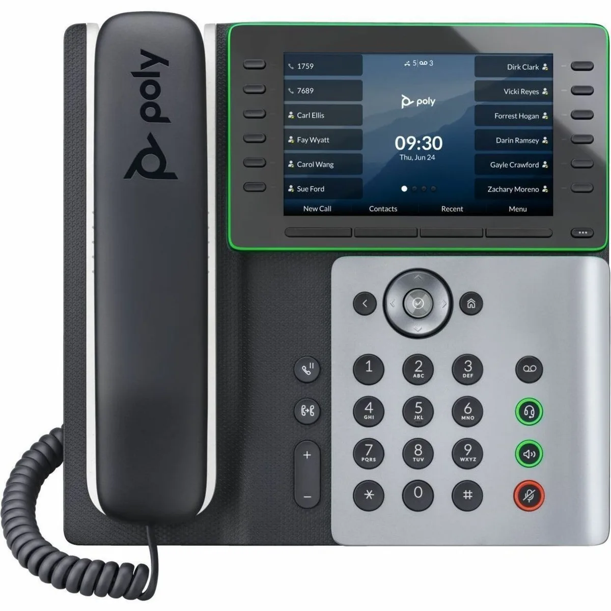 HP HP Poly Edge E550 VoIP Phone 82M91AA 12-line 48-line 2xRJ-45 PoE Wi-Fi Bluetooth — product photo