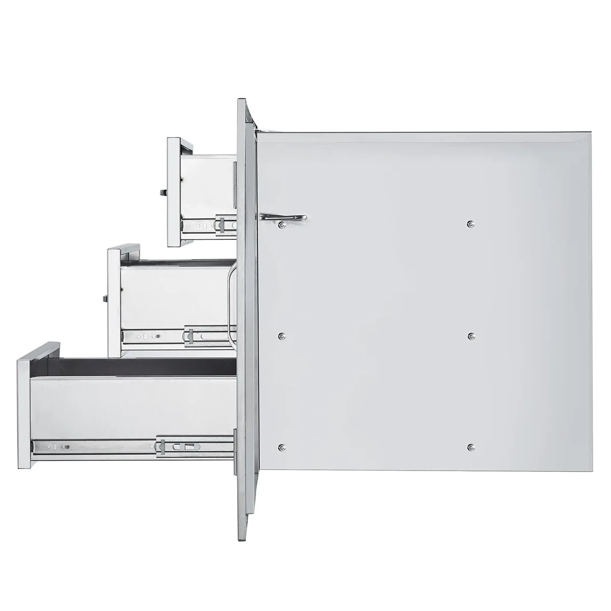 VEVOR VEVOR Outdoor Kitchen Door Drawer Combo 38.1"W 3 Drawers Stainless Steel — product photo