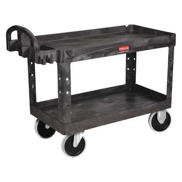 Rubbermaid Rubbermaid FG454600BLA yard tool cart 750 lb 46 in shelf — preces foto