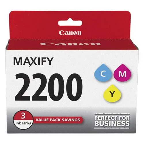 Canon Canon PGI-2200 3 Pack Cyan Magenta Yellow Ink Cartridges 9304B005 — product photo