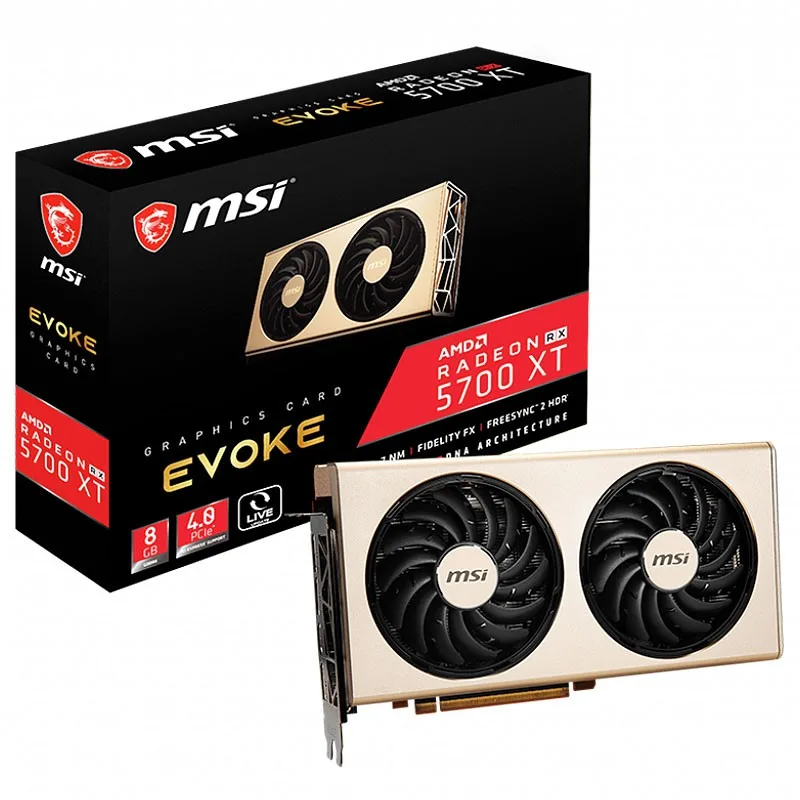 MSI MSI Radeon RX 5700 XT EVOKE 8GB graphics card — product photo