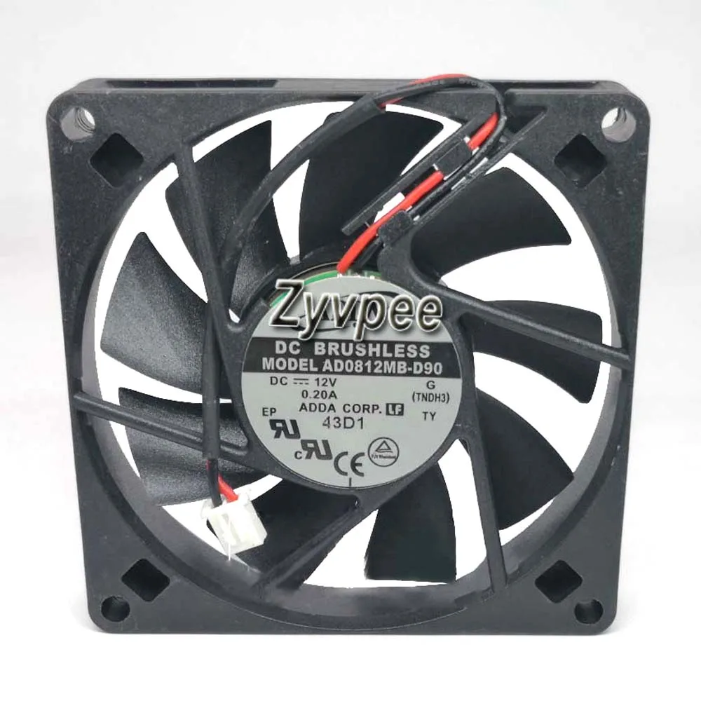 Zyvpee Zyvpee AD0812MB-D90 80x15mm 12V 0.20A 2 Pin Case Fan — product photo