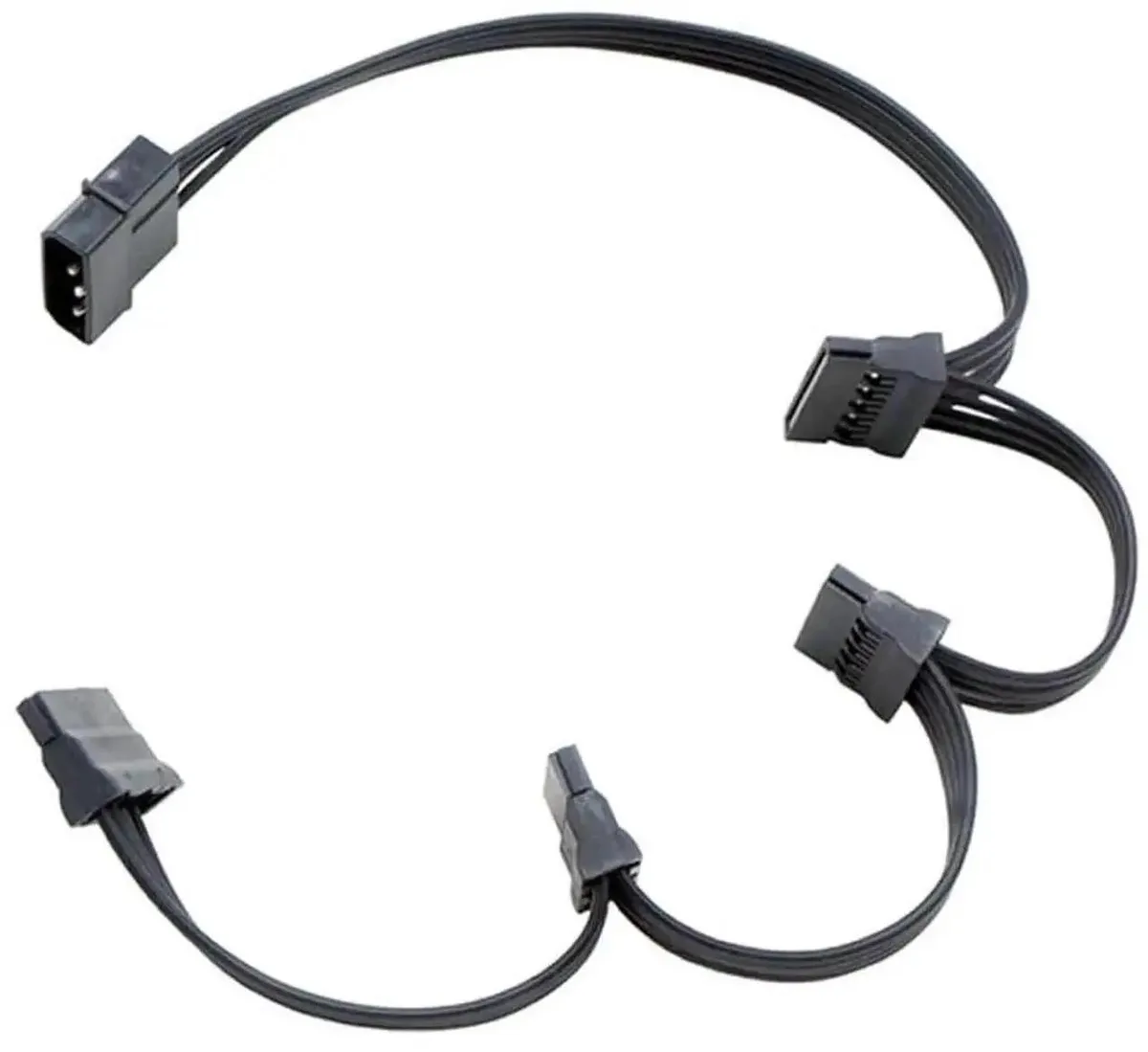 SMUGDESK SMUGDESK 23 inch 58cm Molex 4 Pin to 4 SATA 15 Pin Power Splitter Cord — product photo