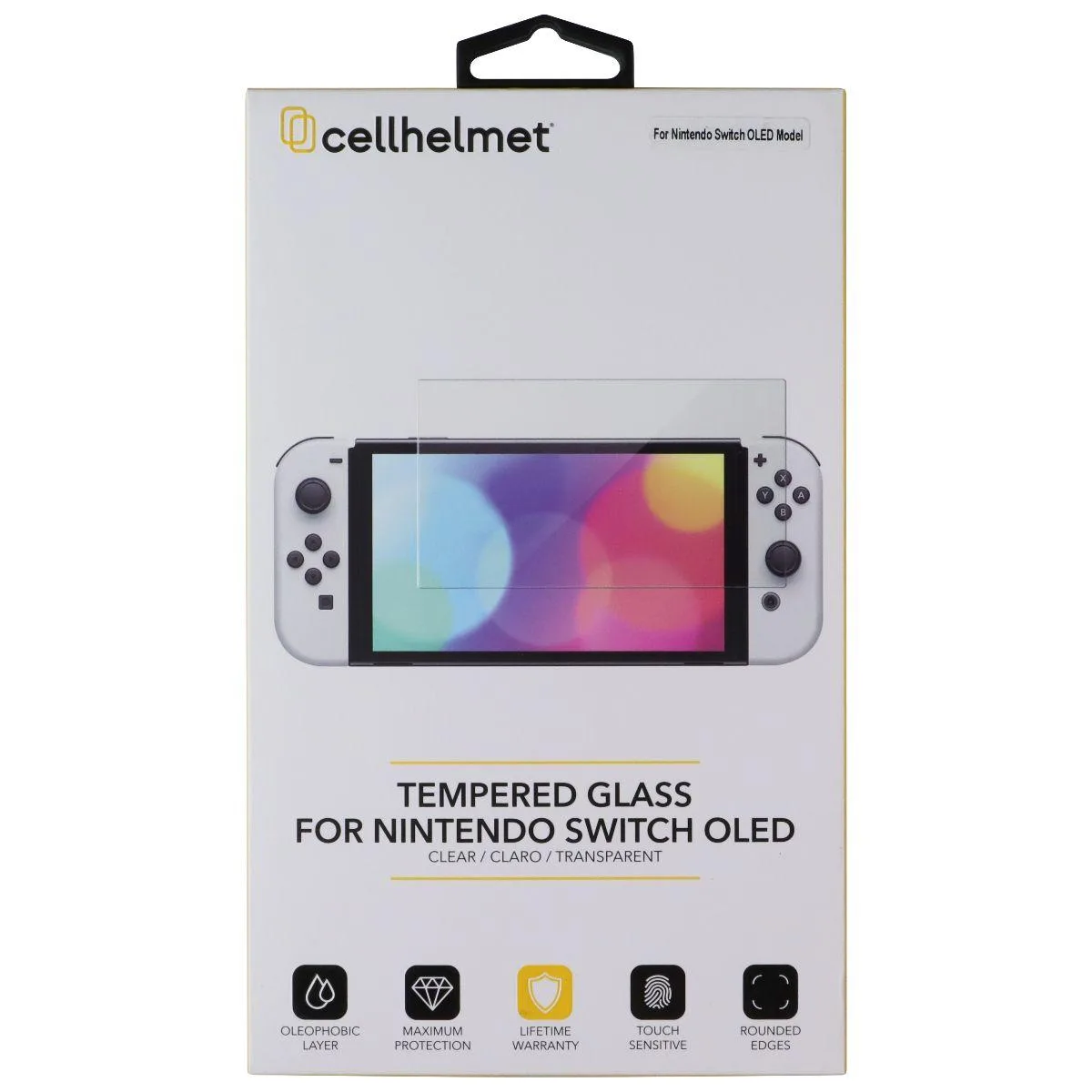 CellHelmet CellHelmet Tempered Glass Screen Protector for Nintendo Switch OLED 0.3mm — product photo