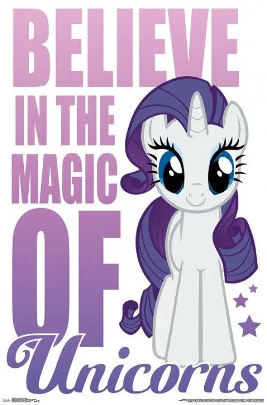 My Little Pony Believe poster print 34 by 22 inches on heavy paper