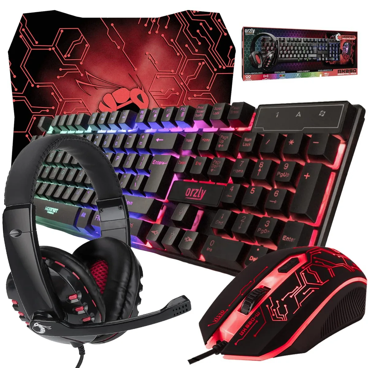  Orzly Hornet RX250 4-in-1 Gaming Bundle — product photo