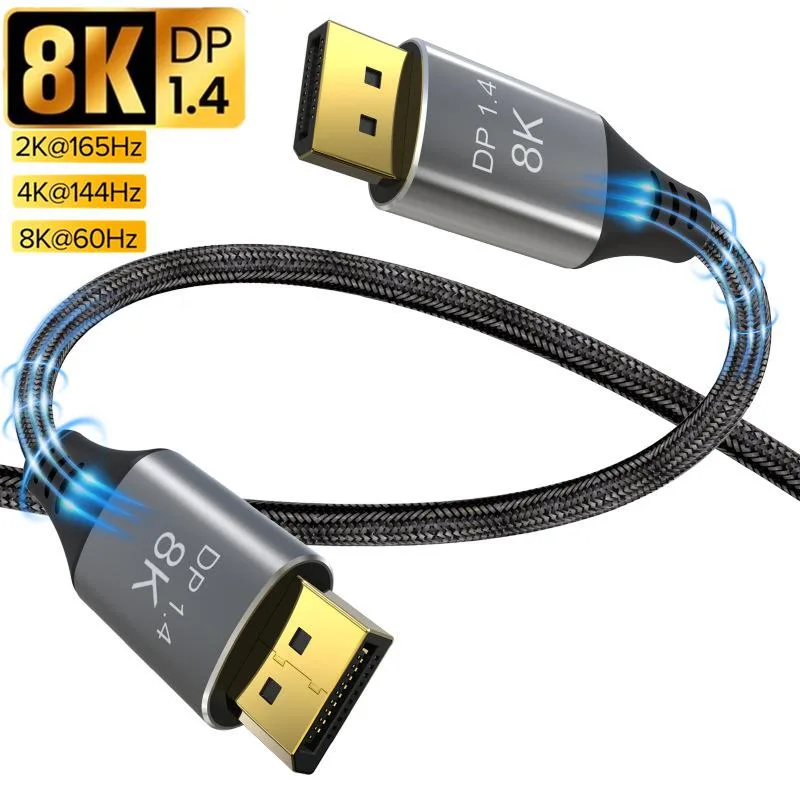 ESTONE ESTONE TJ-A033 DisplayPort 1.4 cable 16.4 ft 8K@60Hz 4K@144Hz HBR3 32.4 Gbps — product photo