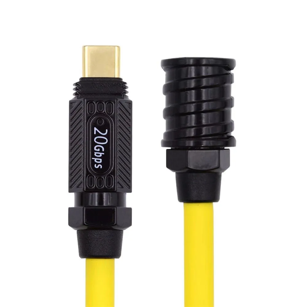 Vszerda Vszerda High Flex Ultra Soft 140W 20Gbps 8K USB-C USB4 Cable Type-C Male to Female 1m — product photo
