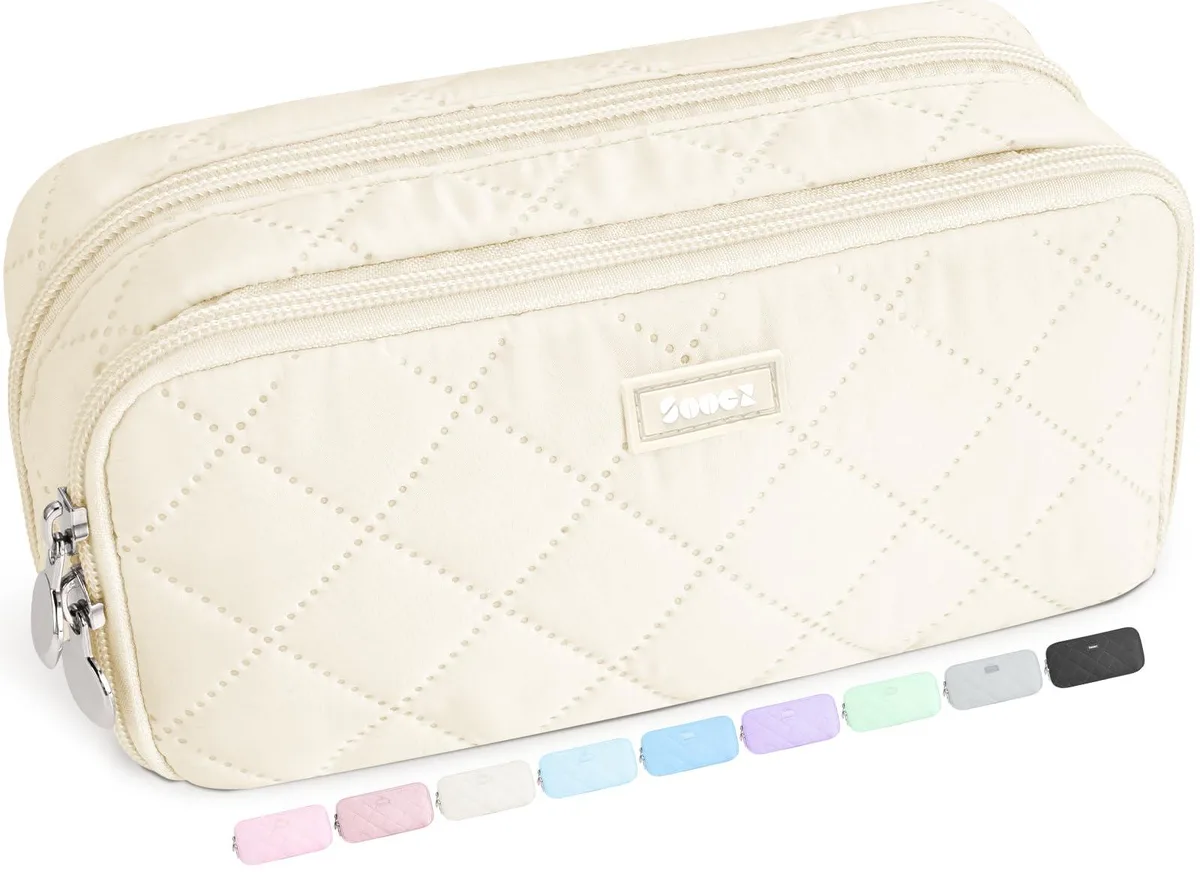  Sooez SZA0318-3901A illustration pencil case beige 110 pens — product photo