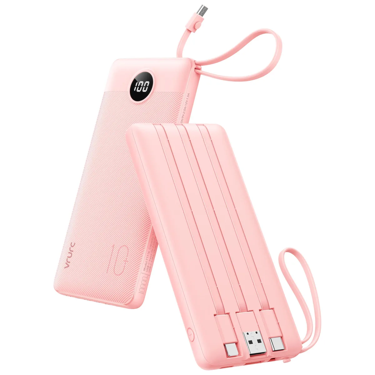 No Sew No Sew T1116 10000mAh power bank pink — product photo