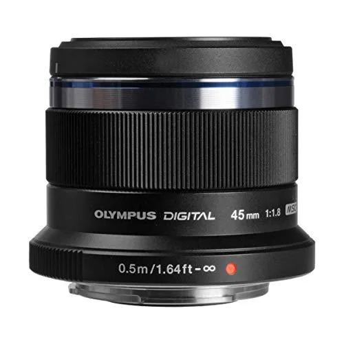 Olympus America Inc. Olympus America Inc. M.Zuiko Digital 45mm F1.8 Camera Lens (Black) — product photo
