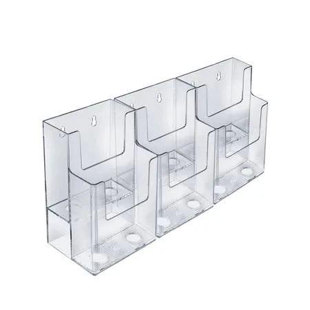 Azar Displays Azar Displays 252808 Two-Tier Six-Pocket Trifold Brochure Holder PK2 accessory — product photo