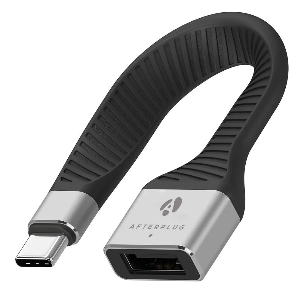 No Sew No Sew USB-A Female to USB-C Male OTG Adapter Cable 10Gbps 5-Inch Space Gray — product photo