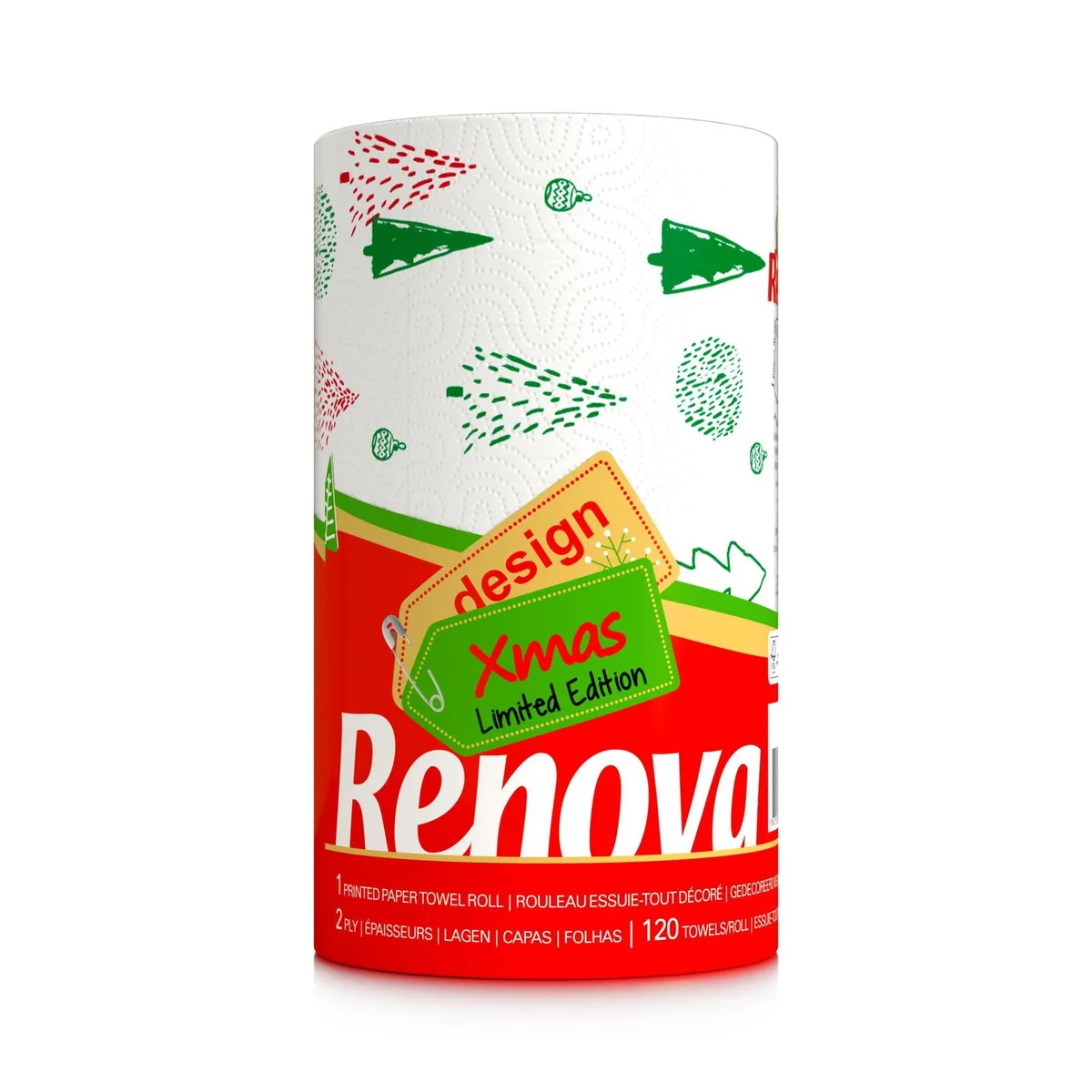  Baldwin Christmas Paper Towels Limited Edition 2-Ply 120 Sheets 1010468 — product photo
