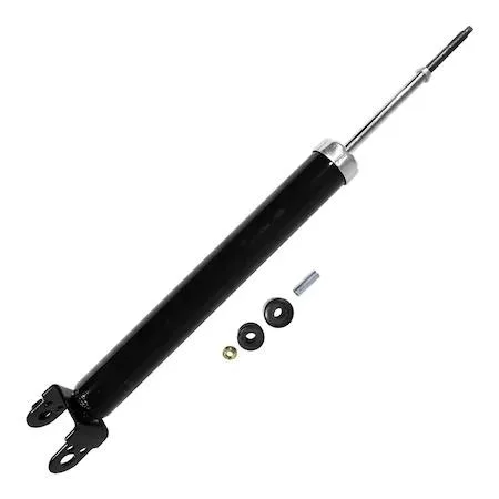 Unity rear shock absorber, cylindrical metal body, silver finish, new condition