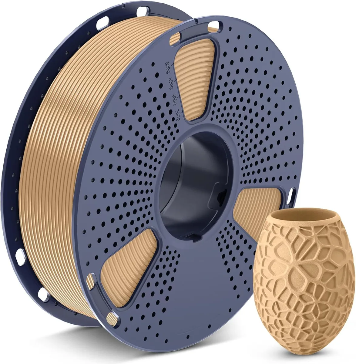 BFKK BFKK PLA 3D Printer Filament 1.75mm Wood 1kg Spool — product photo