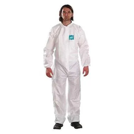 ANSELL ANSELL WH18-B-92-103-08 Collared Coveralls 4XL White Microporous Laminate Personal Protective Equipment — product photo