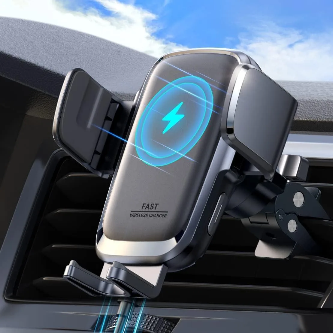 Leelbox Leelbox 15W Wireless Car Charger Auto Clamping Air Vent Mount — product photo