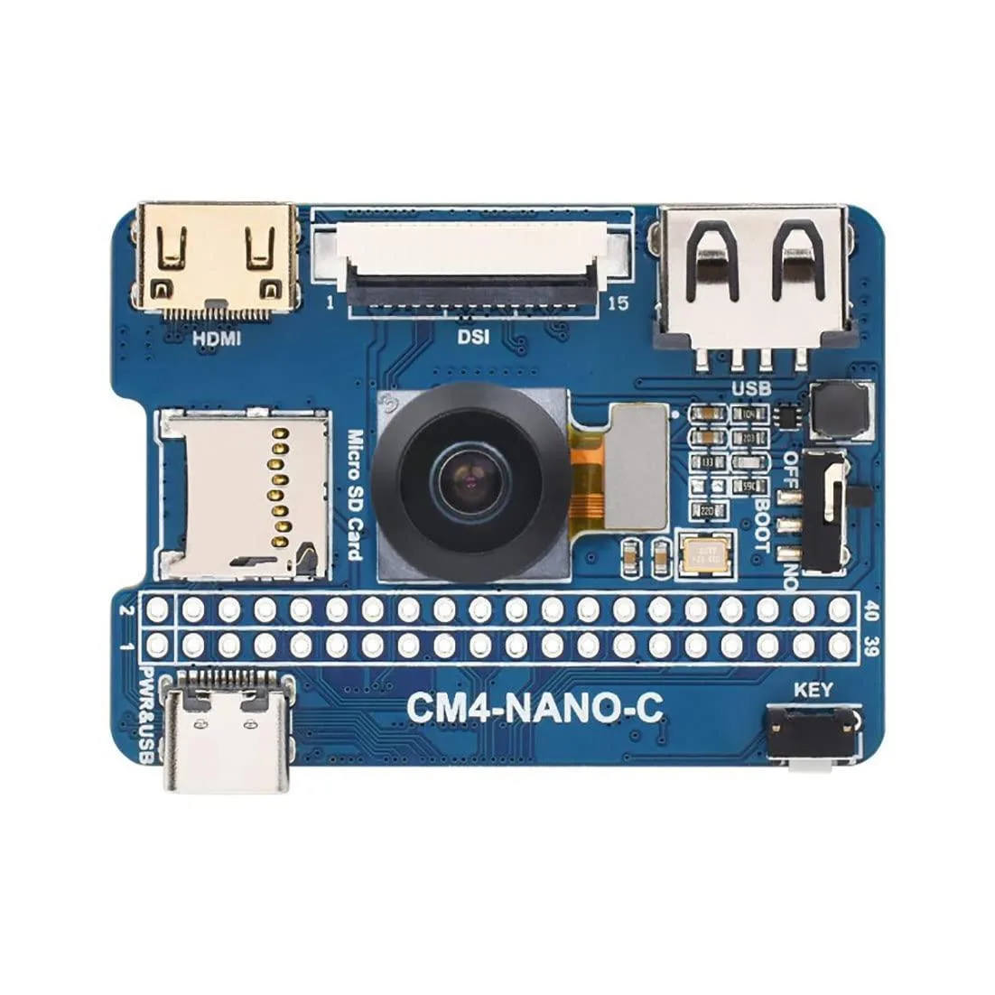 LORDWORLD LORDWORLD Nano Base Board C Version development board with 8MP 160°FOV camera — product photo