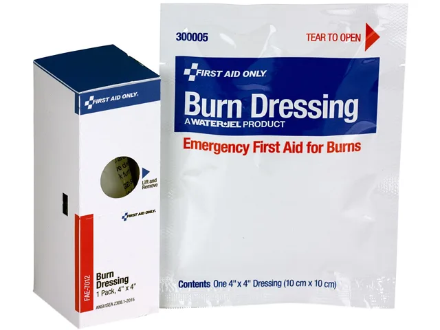 First Aid Only First Aid Only FAE-7012 SmartCompliance Refill Burn Dressing 4" x 4" White cleaning — product photo
