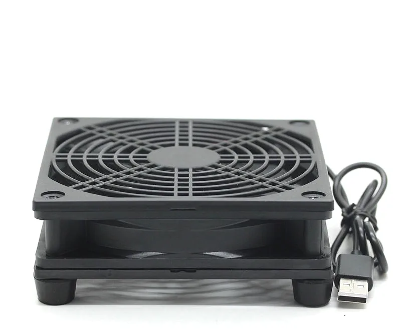 SXDOOL SXDOOL 120 mm USB case fan 1200 RPM 45-50 CFM 10-15 dBA Black — product photo