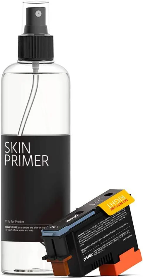 PRINKER. COLOR YOUR WAY PRINKER. COLOR YOUR WAY Black Ink Refill Set with Skin Primer - beauty - body — product photo