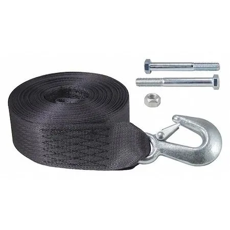 Dutton-Lainson 6250 25 ft winch strap with hook, 2 in wide steel webbing