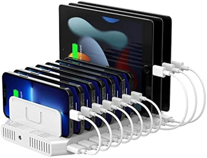 TAURKENAM TAURKENAM 10-Port USB-A Charger Station with Adjustable Dividers — product photo