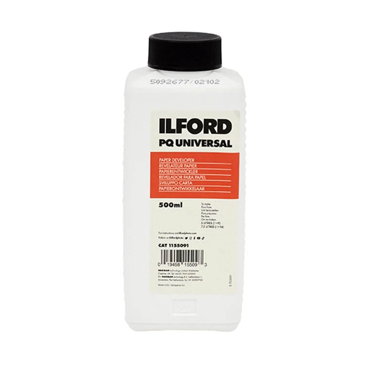 Ilford PQ Universal developer 500ml liquid concentrate bottle